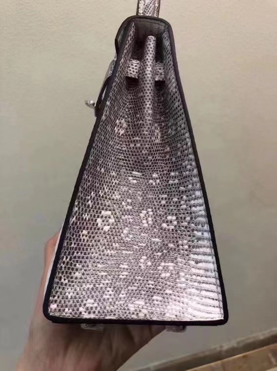 에르메스 켈리백25 히말라야 은장 리자드 가죽